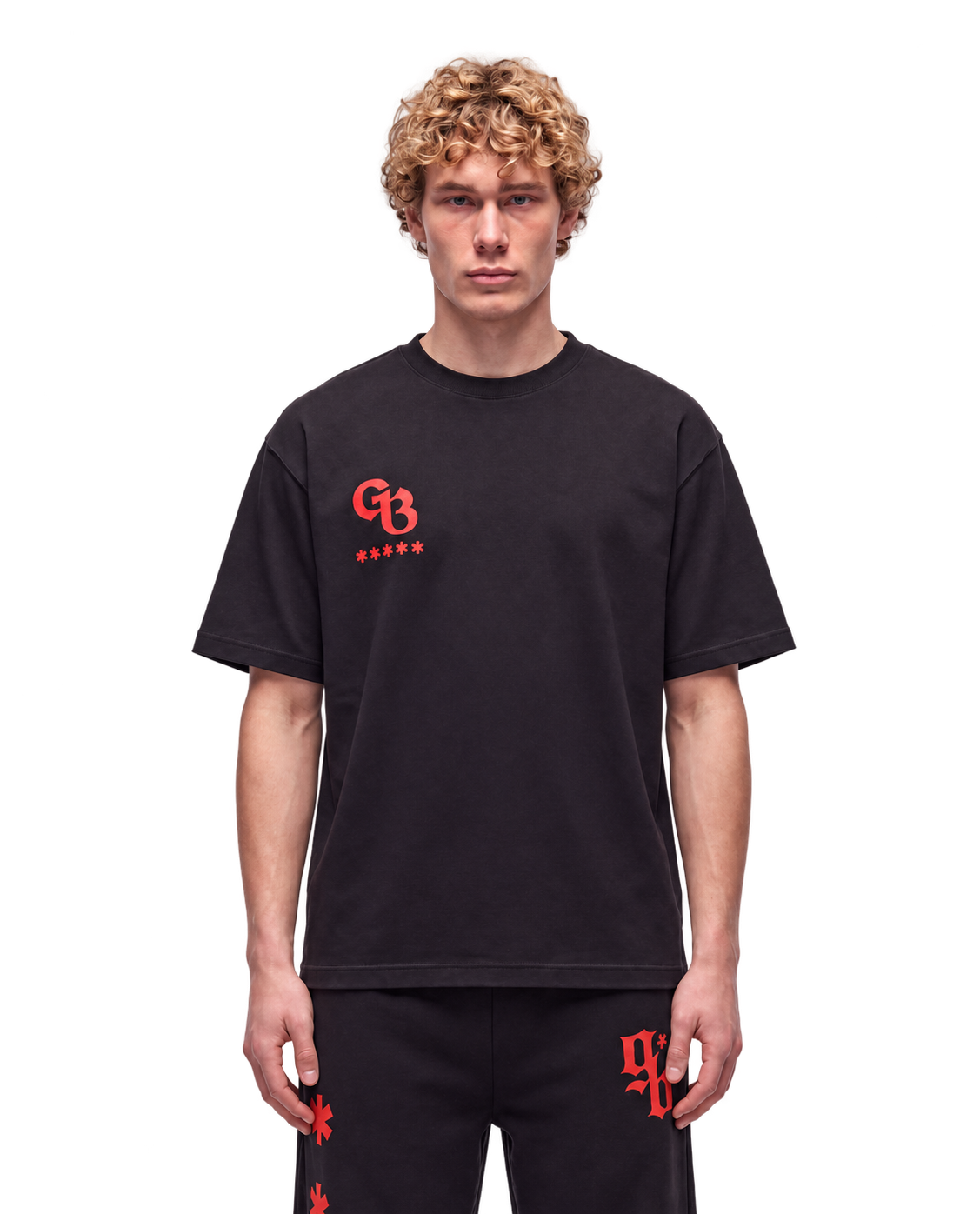 GENESIS T-Shirt black model front view