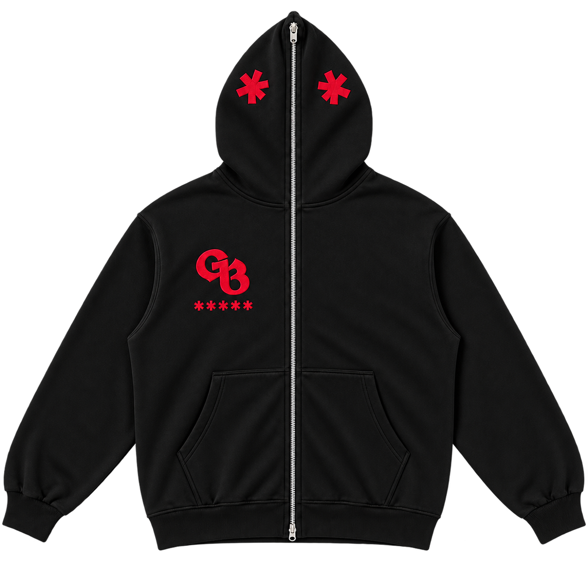 GENESIS Full-Zip Hoodie black front product view