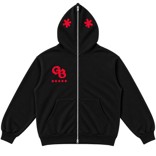 GENESIS Full-Zip Hoodie black front product view