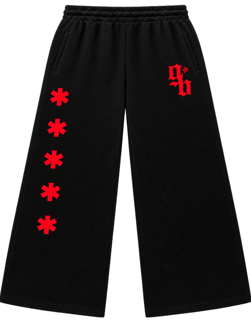 GENESIS Sweatpants black front product view